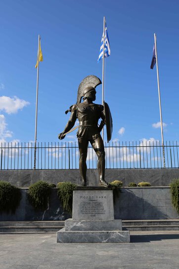 Statue des Spartanerkönigs Leonidas in Sparti