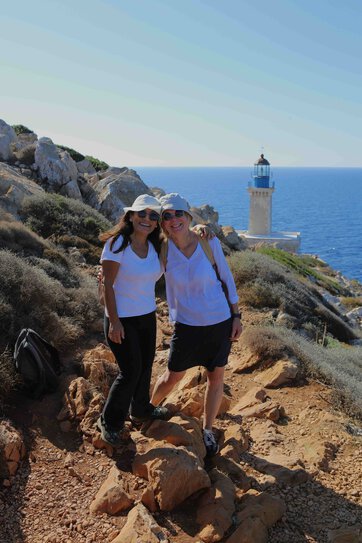 Die beiden Schulleiterinnen am Kap Tenaro