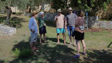 Auf dem Gelände der Begegnungsstätte